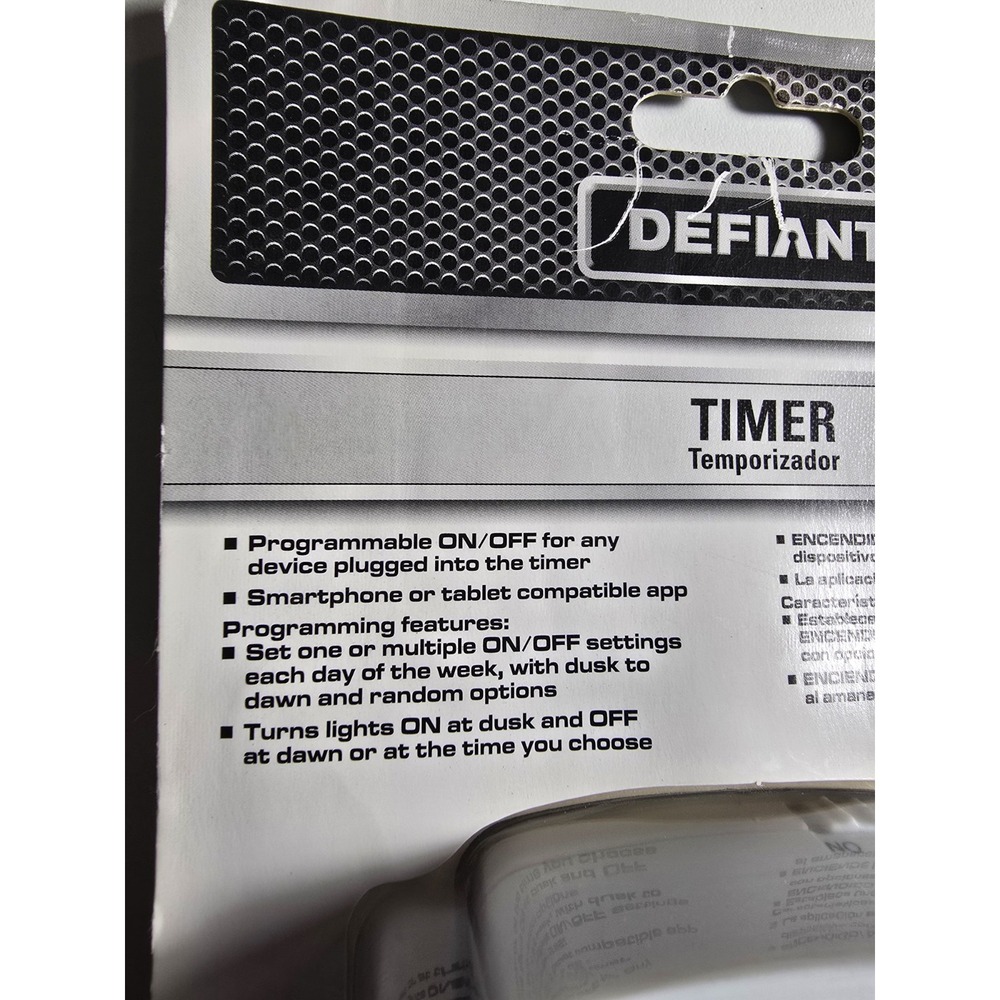 Defiant Plug In App Timer Automate Lights Apple/Android‎ Programmable - Picture 4 of 5